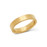Line Ring Brushed Gold 4.5mm
