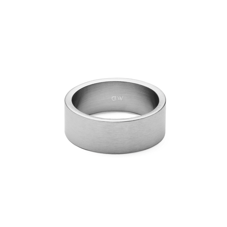 Line Ring Brushed Silver 8mm