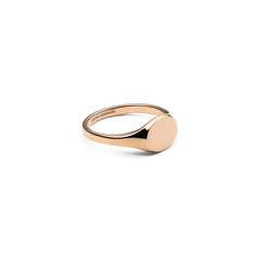 Classic Mini Signet Ring Rose Gold