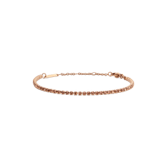 Classic Tennis Bracelet Apricot Rose Gold