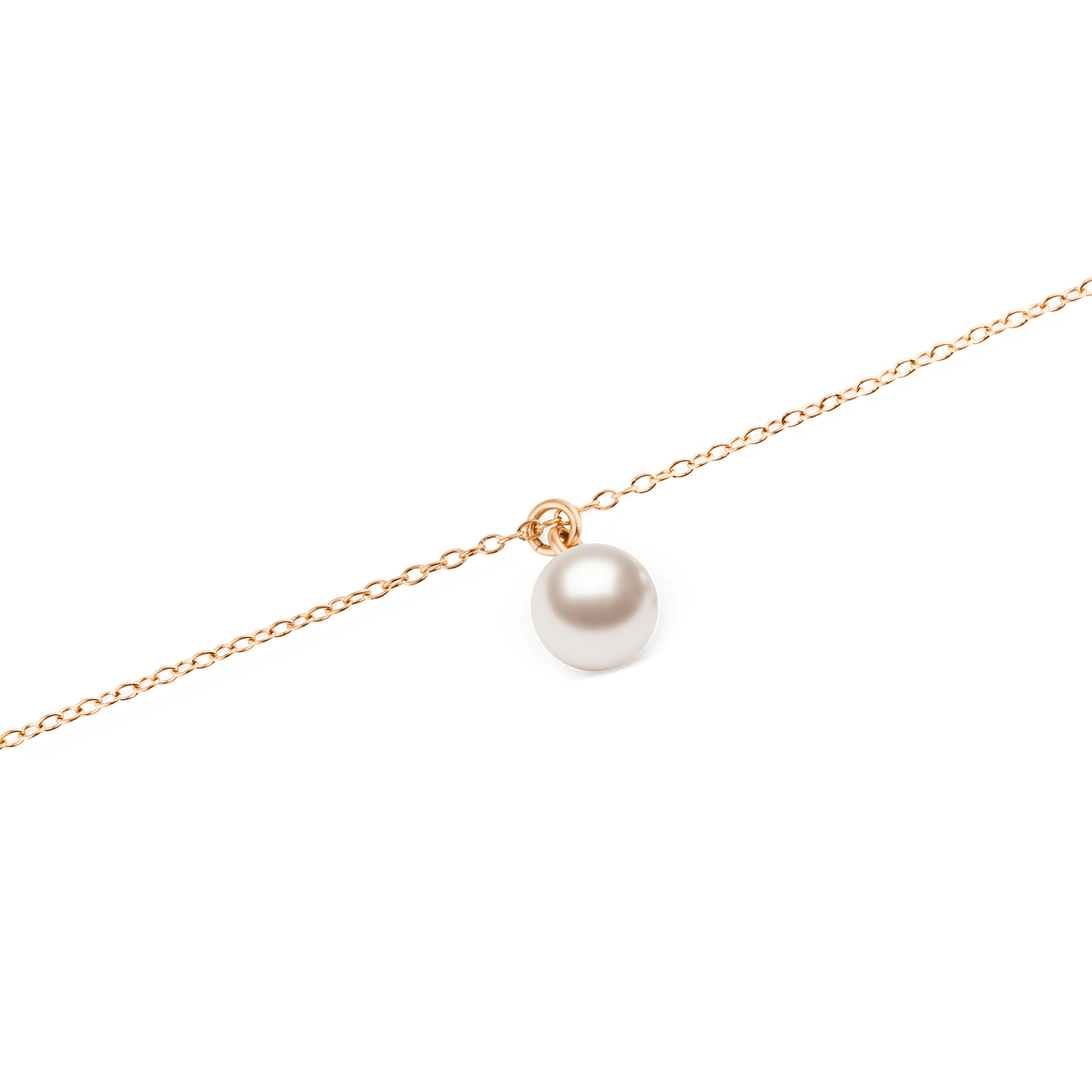 Pearl Necklace Rose Gold