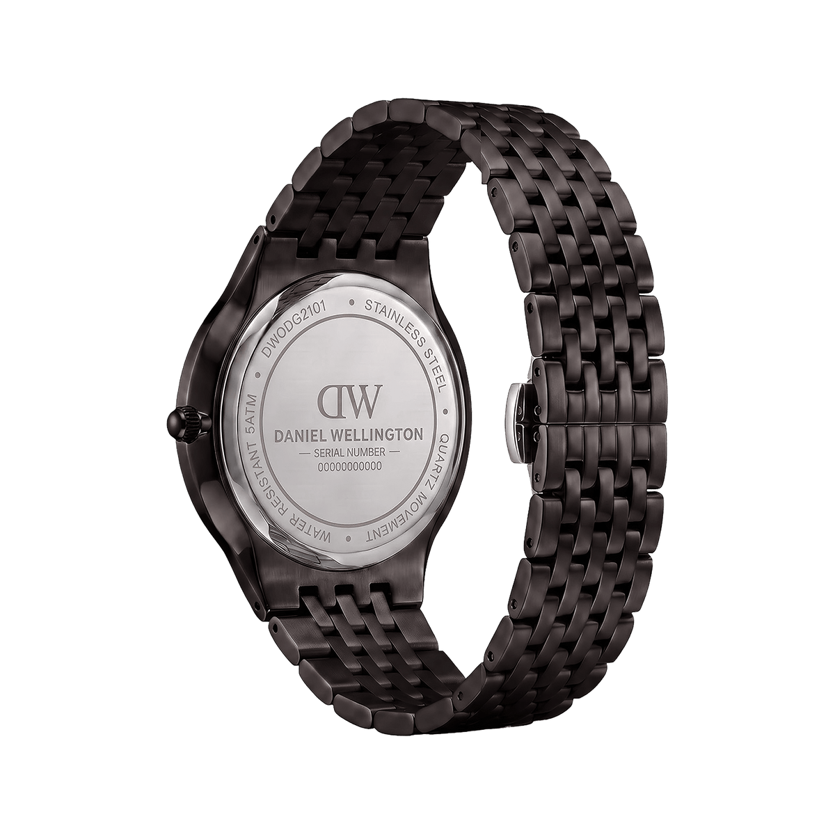 Round Analog 5-Link Black