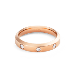 Classic Lumine Ring Rose Gold  4mm
