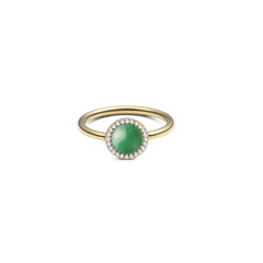 Audrey Ring Jade Gold