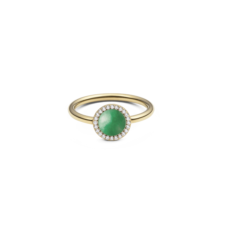Audrey Ring Jade Gold