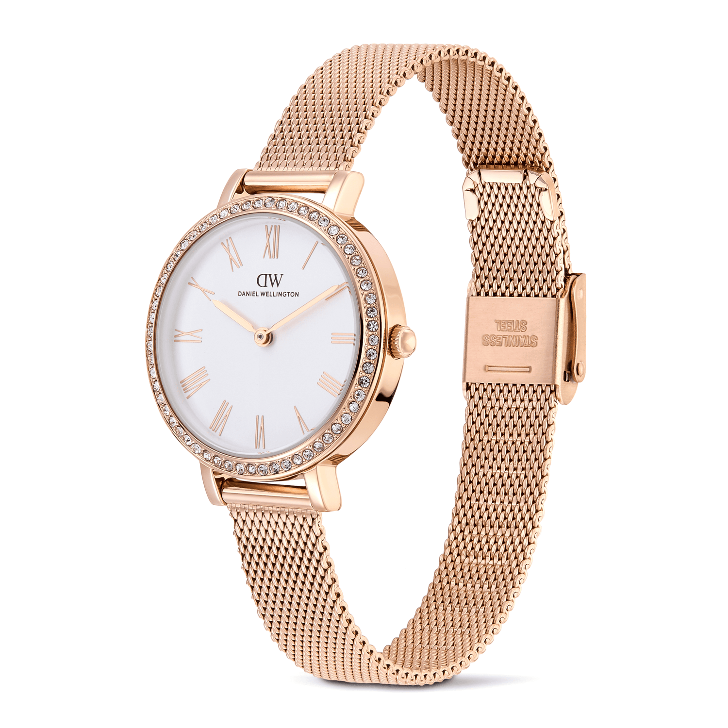 Round Analog Bezel Rose Gold