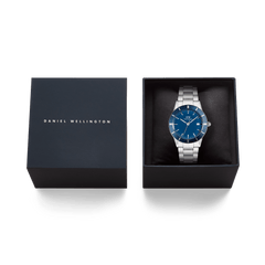 Iconic Paradigma Link Blue Enamel Silver