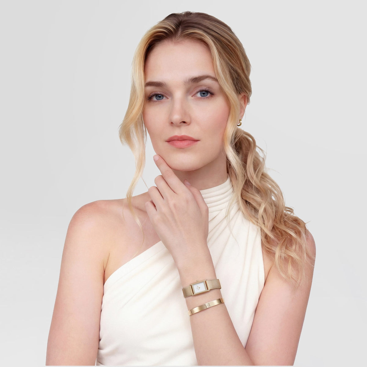 Line Cuff Polished Gold