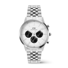 Iconic Chronograph Arch 5-Link Off- White Panda Silver