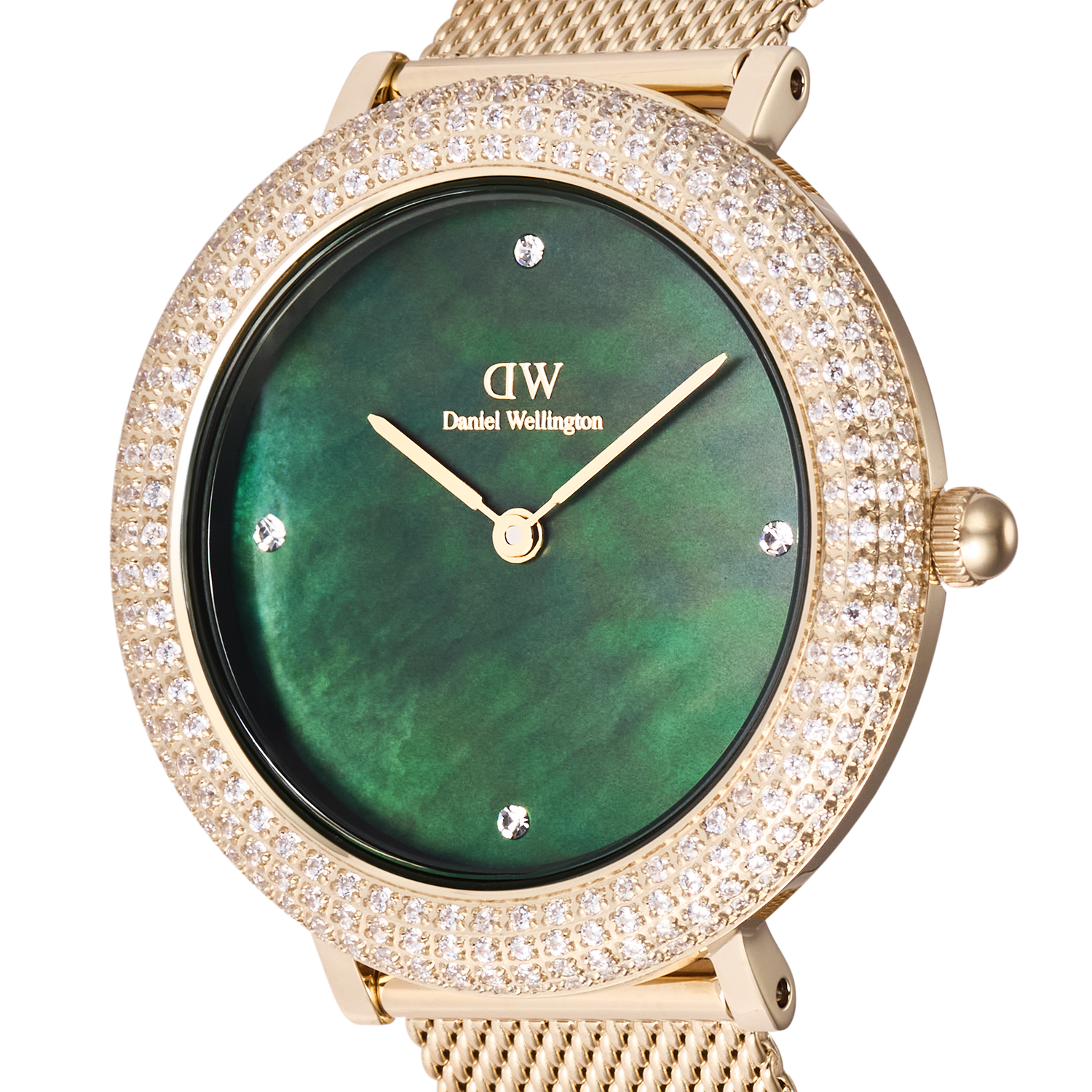 Crystalline Bezel Evergold Green