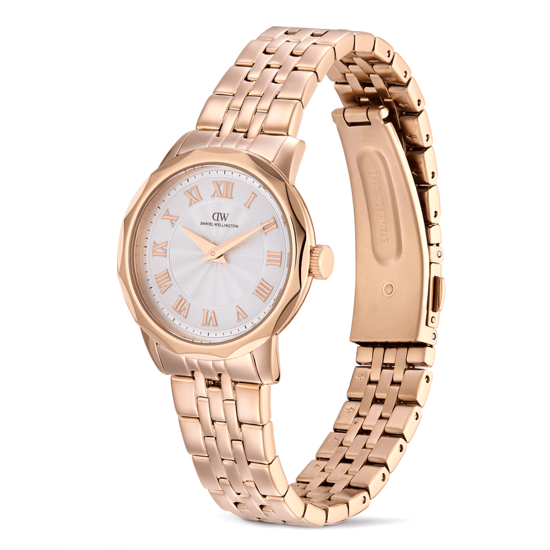 Round Analog Guilloché Rose Gold