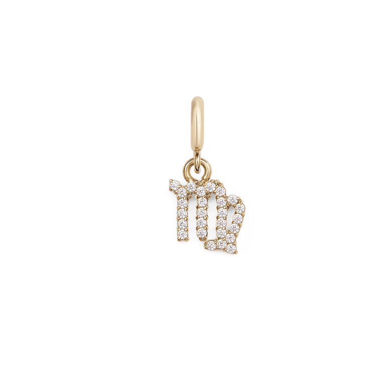 Zodiac Watch Charm Gold