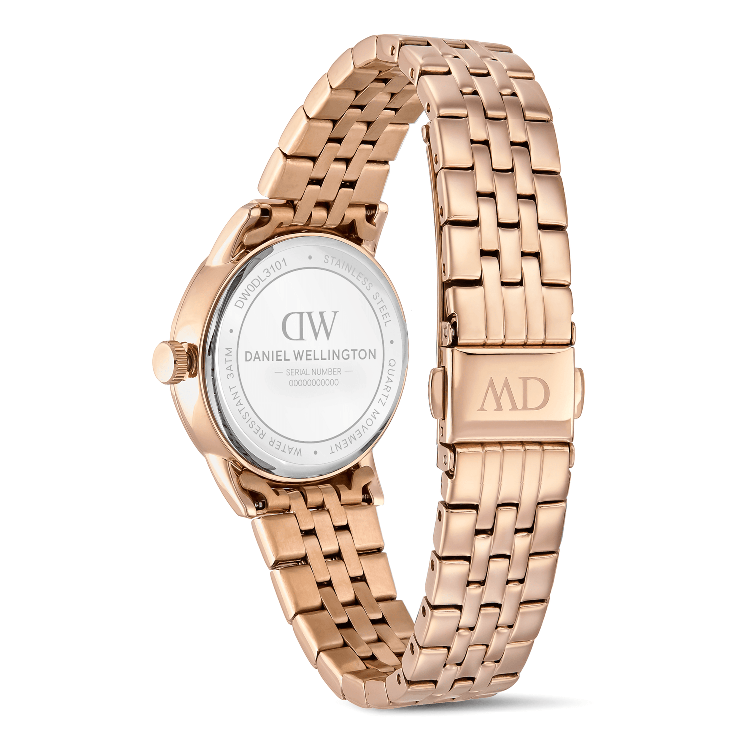 Round Analog Guilloché Rose Gold
