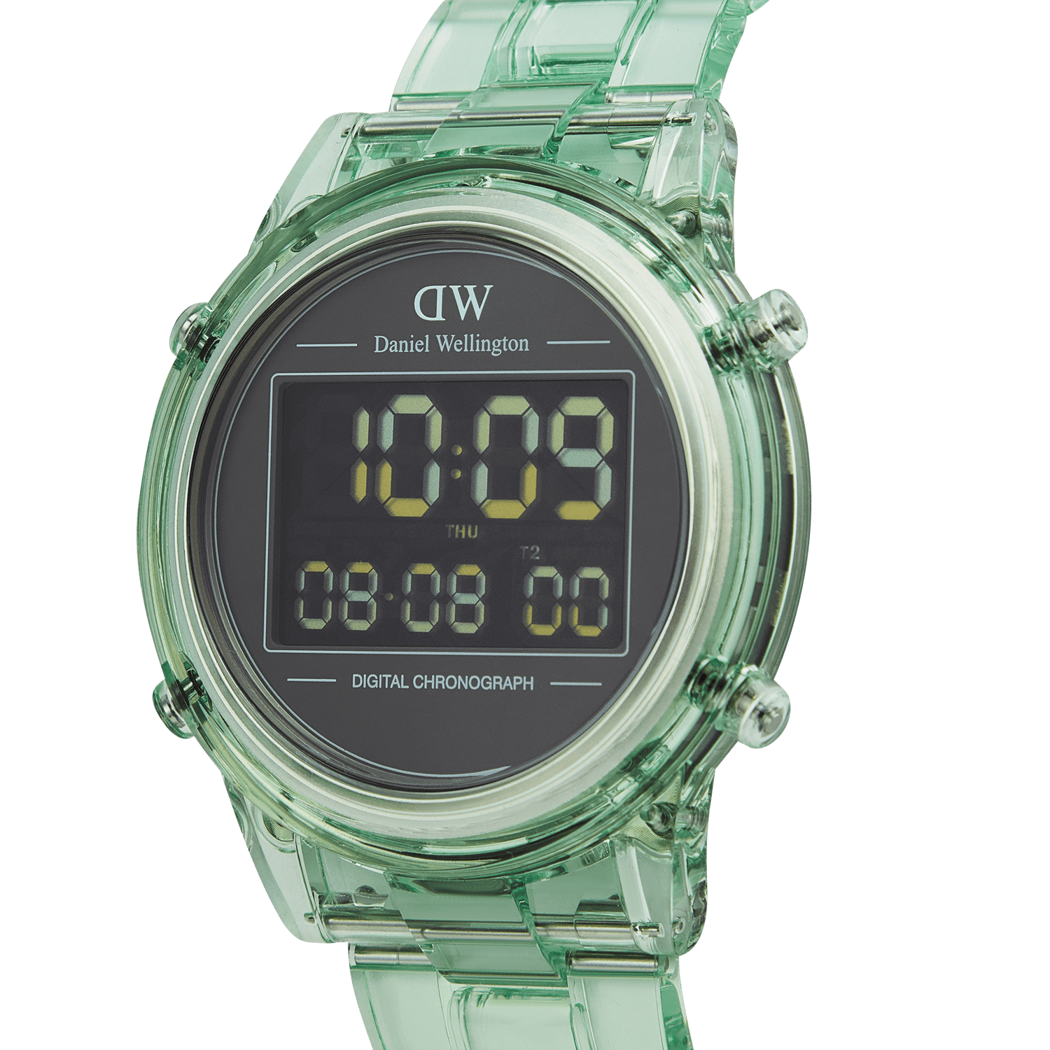 Retro Digital Light Green Light Green Light Green 42mm