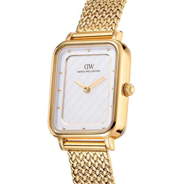 Square Analog Braided Gold
