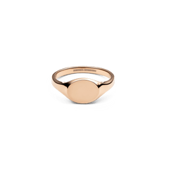 Classic Mini Signet Ring Rose Gold
