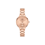 Round Analog 3-Link Rose Gold