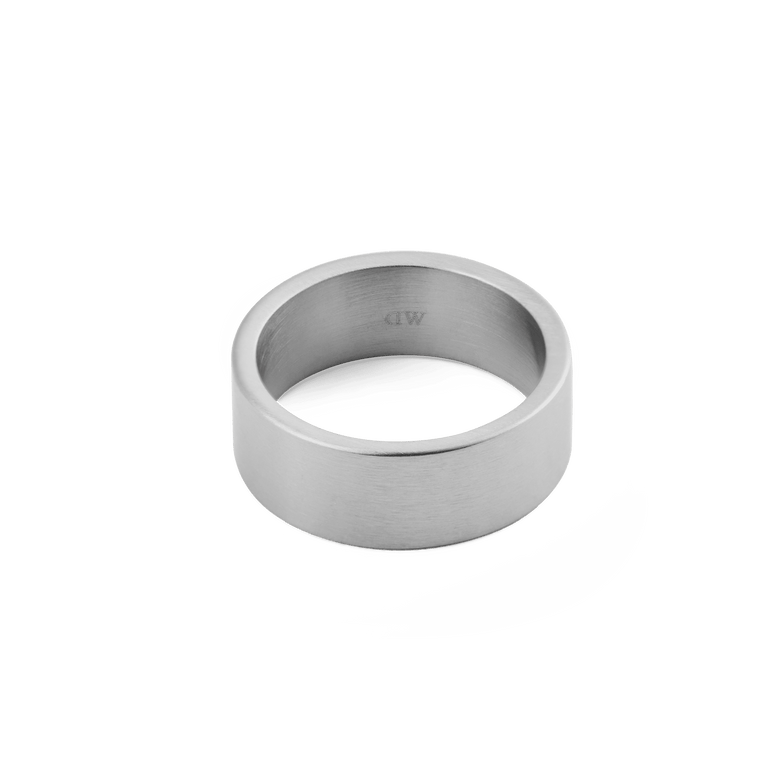 Line Ring Brushed Silver 8mm