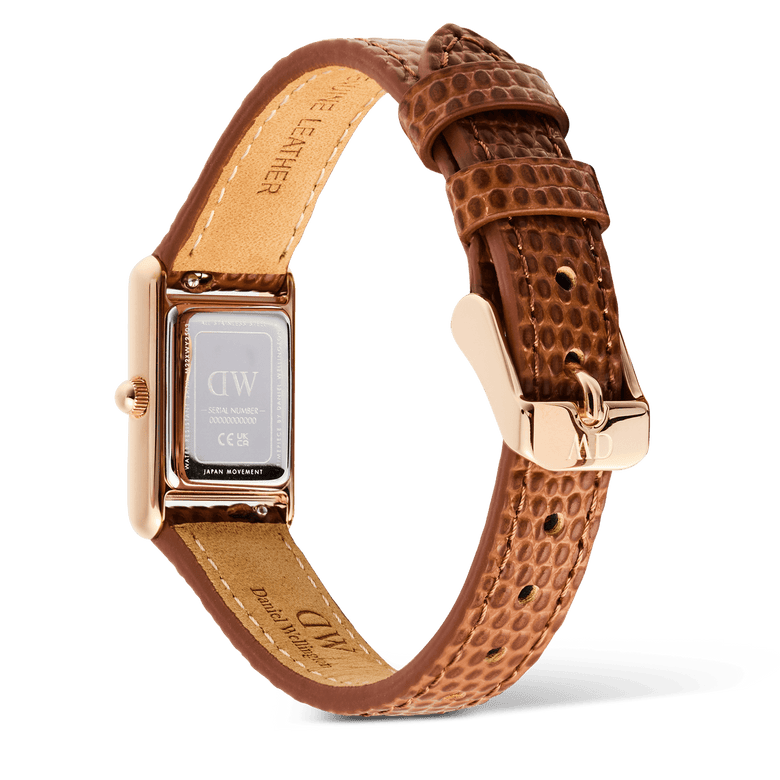 Bound Mini Light Brown Lizard Rose Gold