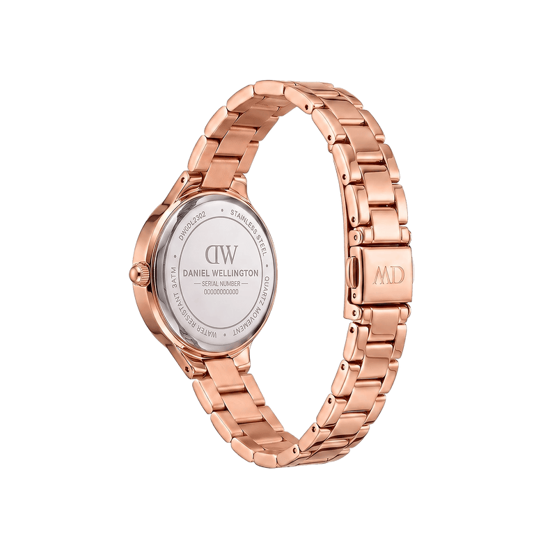 Round Analog 3-Link Rose Gold