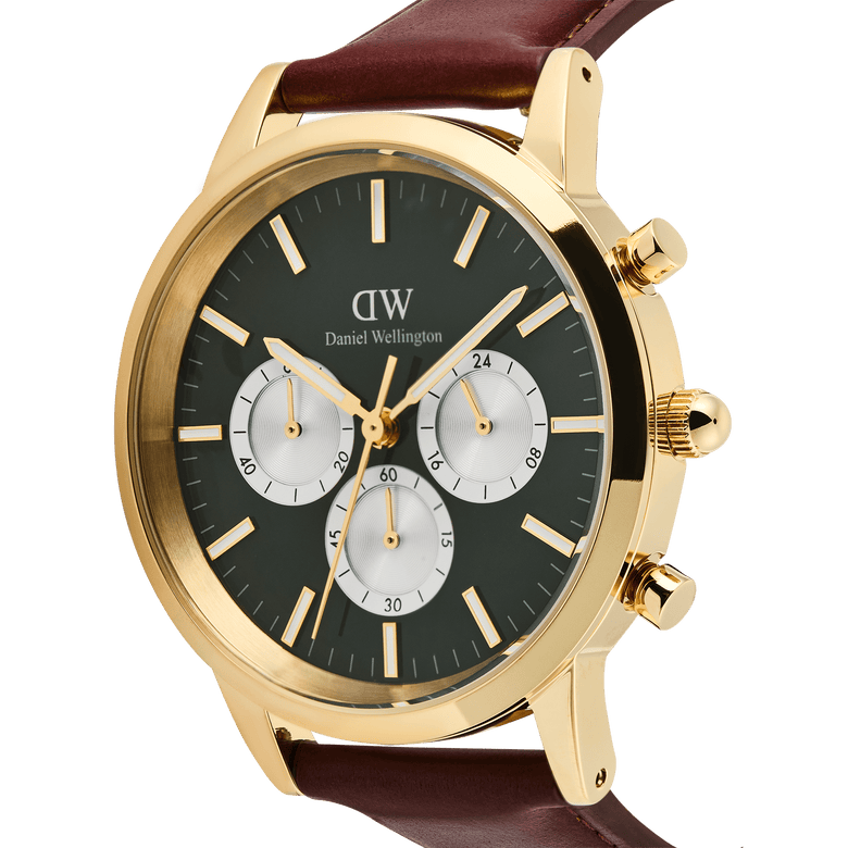 Iconic Chronograph St Mawes Emerald Panda Gold