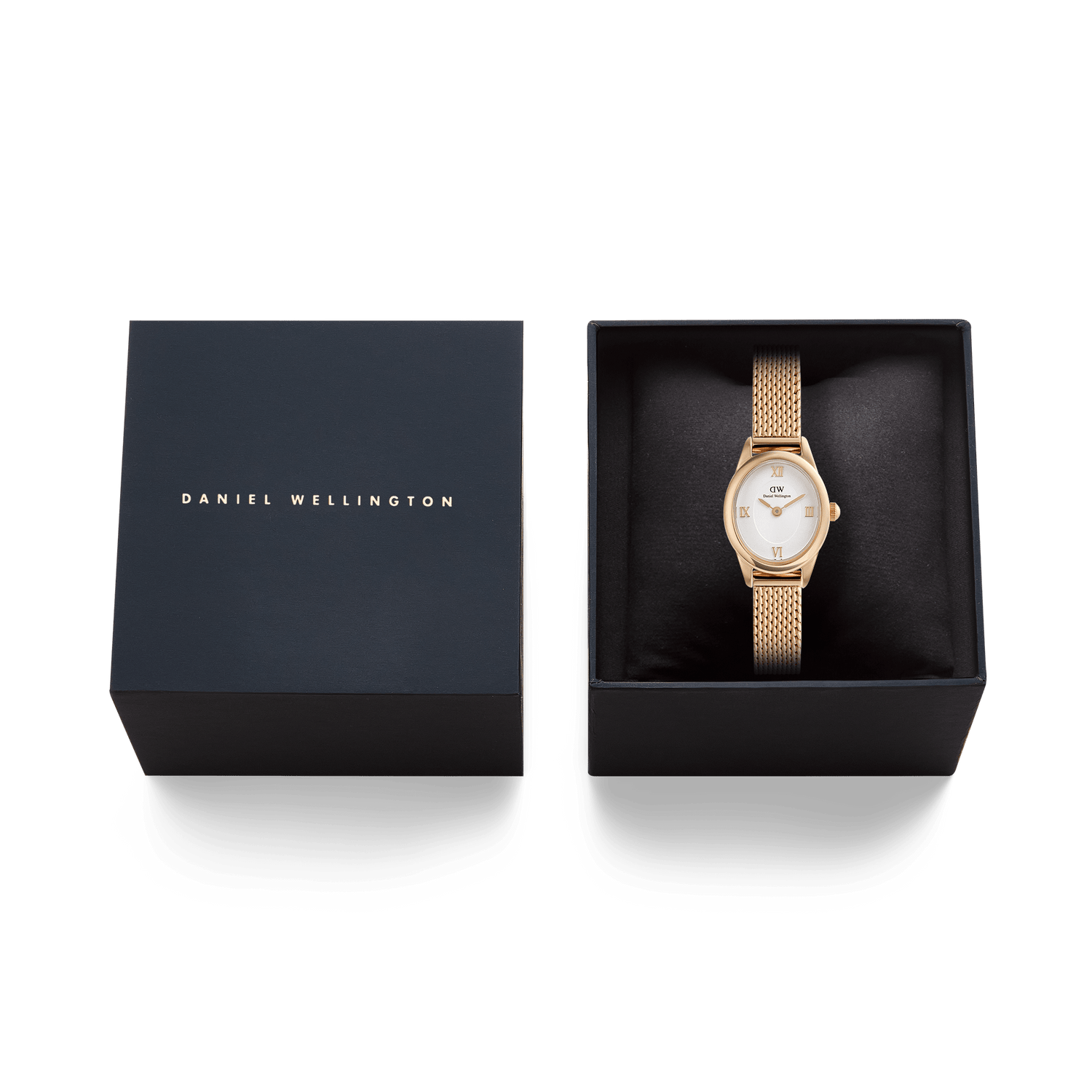 Ophelia Mini Mesh White Rose Gold