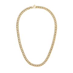 Ellipse Cuban Chain Necklace Gold