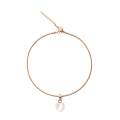 Mother of Pearl Heart Rose Gold Charm