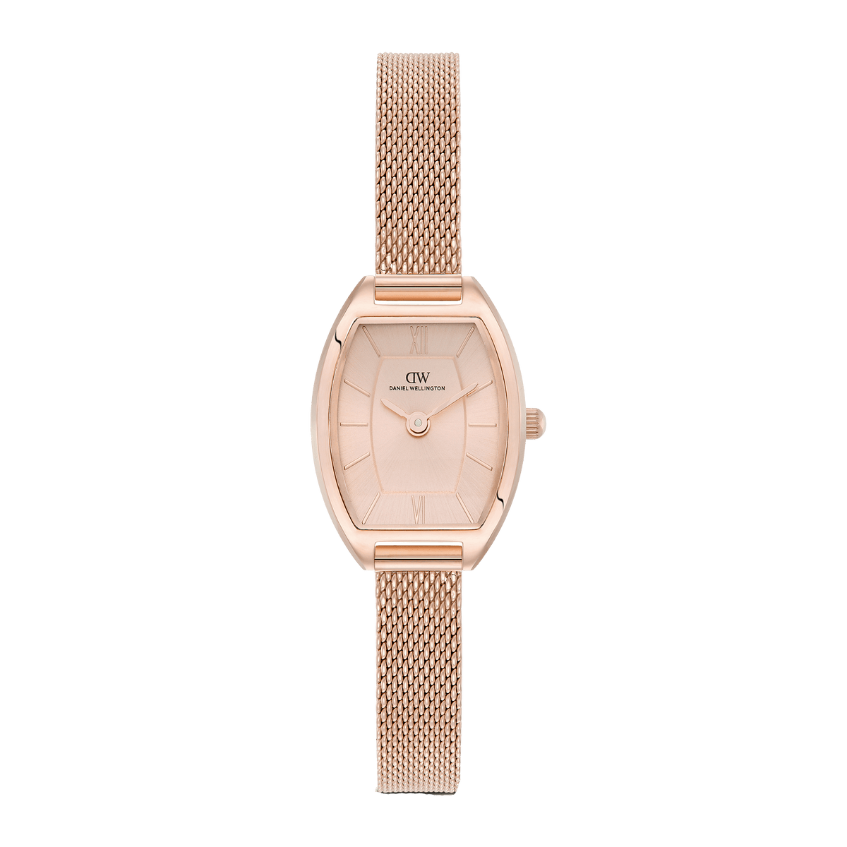 Tonneau Analog Mesh Rose Gold