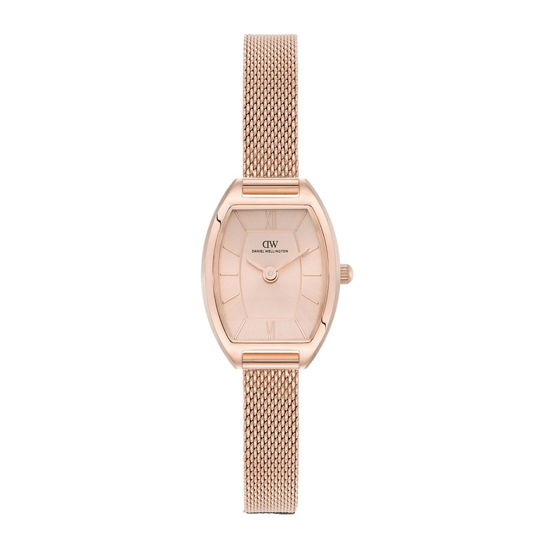 Tonneau Analog Mesh Rose Gold