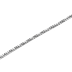 Tide Mesh Necklace Silver 1.8