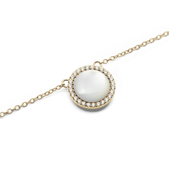 Audrey Necklace Mother of Pearl Gold