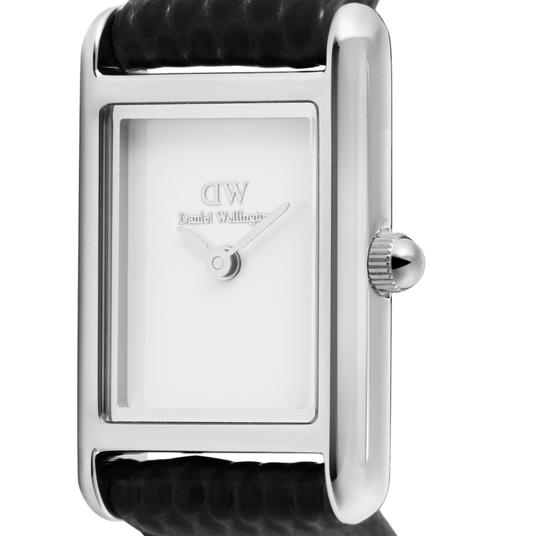 Bound Mini Black Lizard Silver