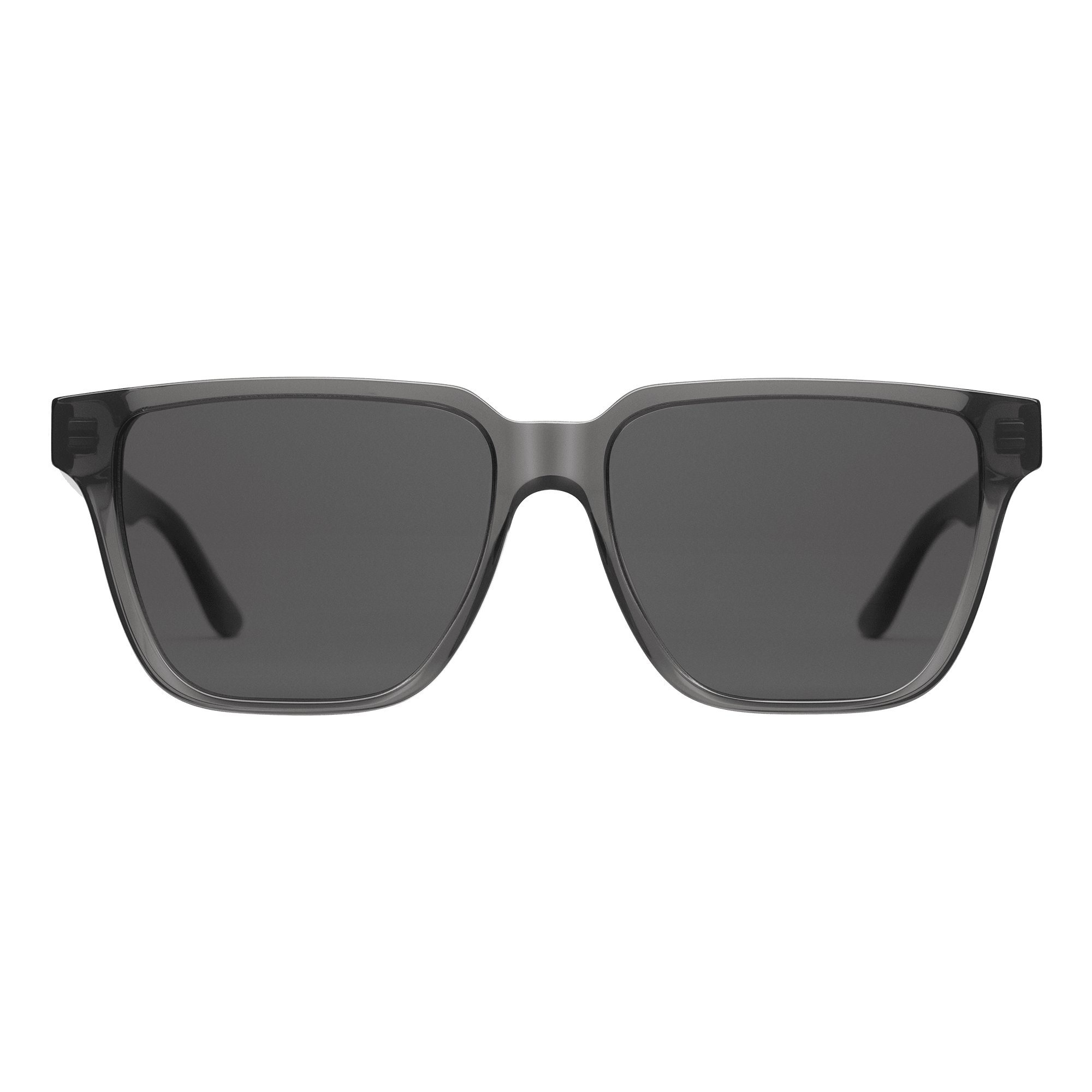Rectangular Bio-Acetate - Grey rectangular sunglasses | DW