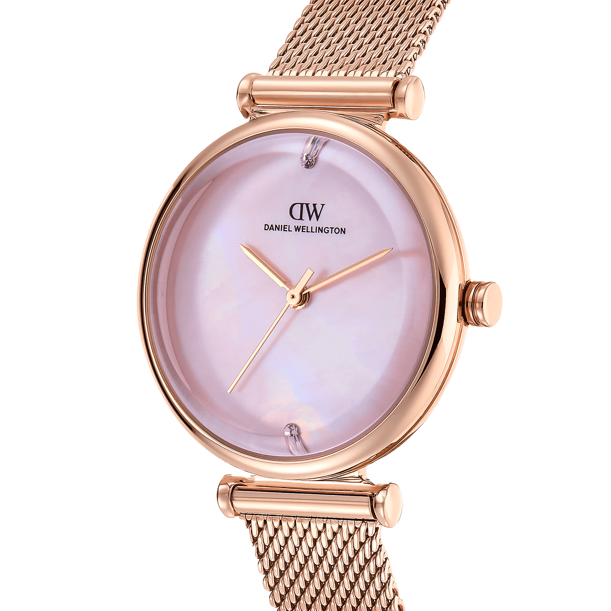 Round Analog Pink MOP Rose Gold