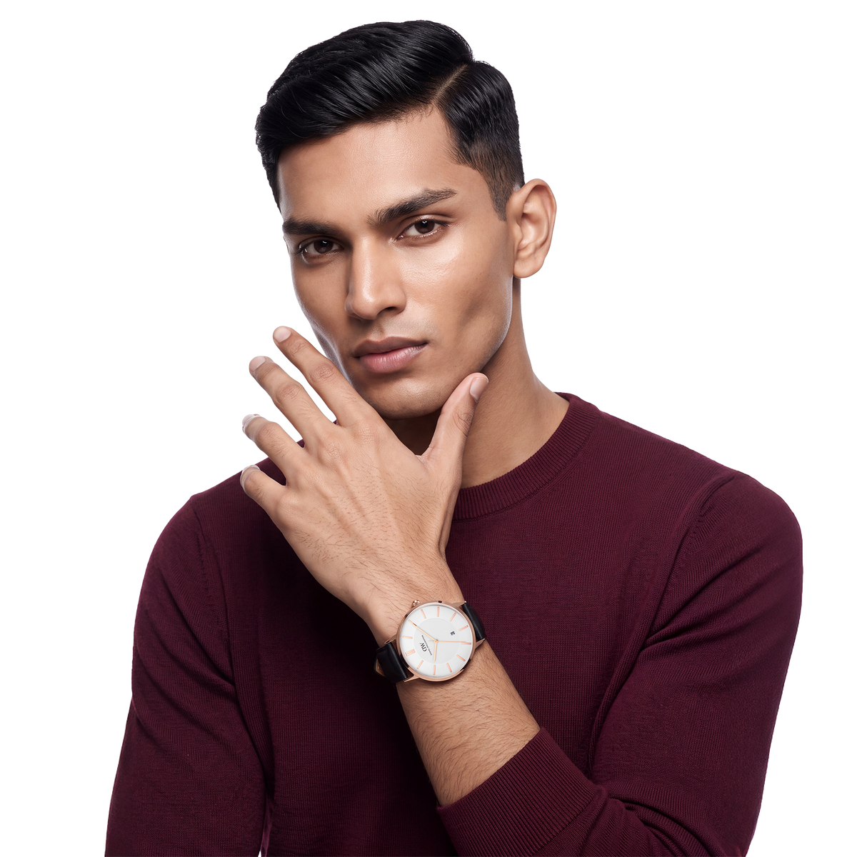 Round Analog Sheffield Rose Gold