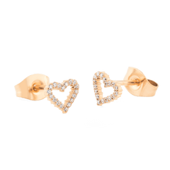 Mirelle Heart Earring Rose Gold