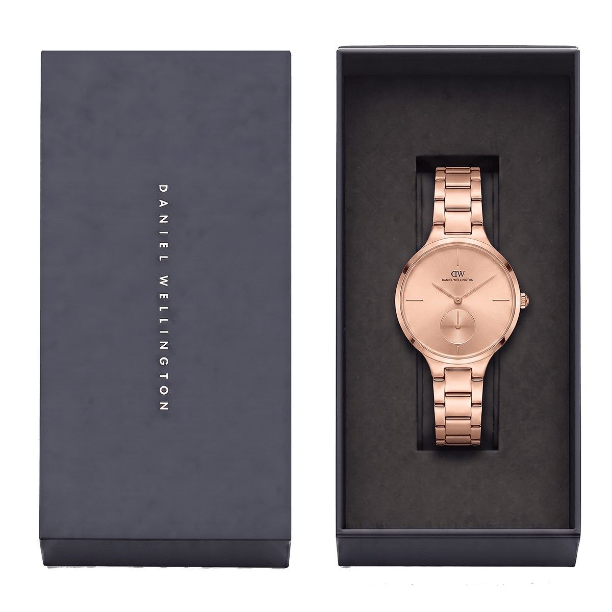 Round Analog 3-Link Rose Gold