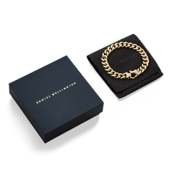 Ellipse Cuban Chain Bracelet Gold
