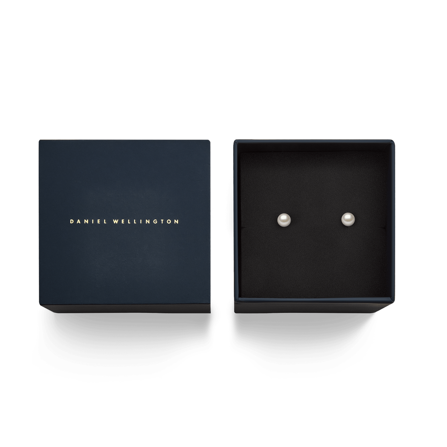 Pearl Stud Earrings Rose Gold