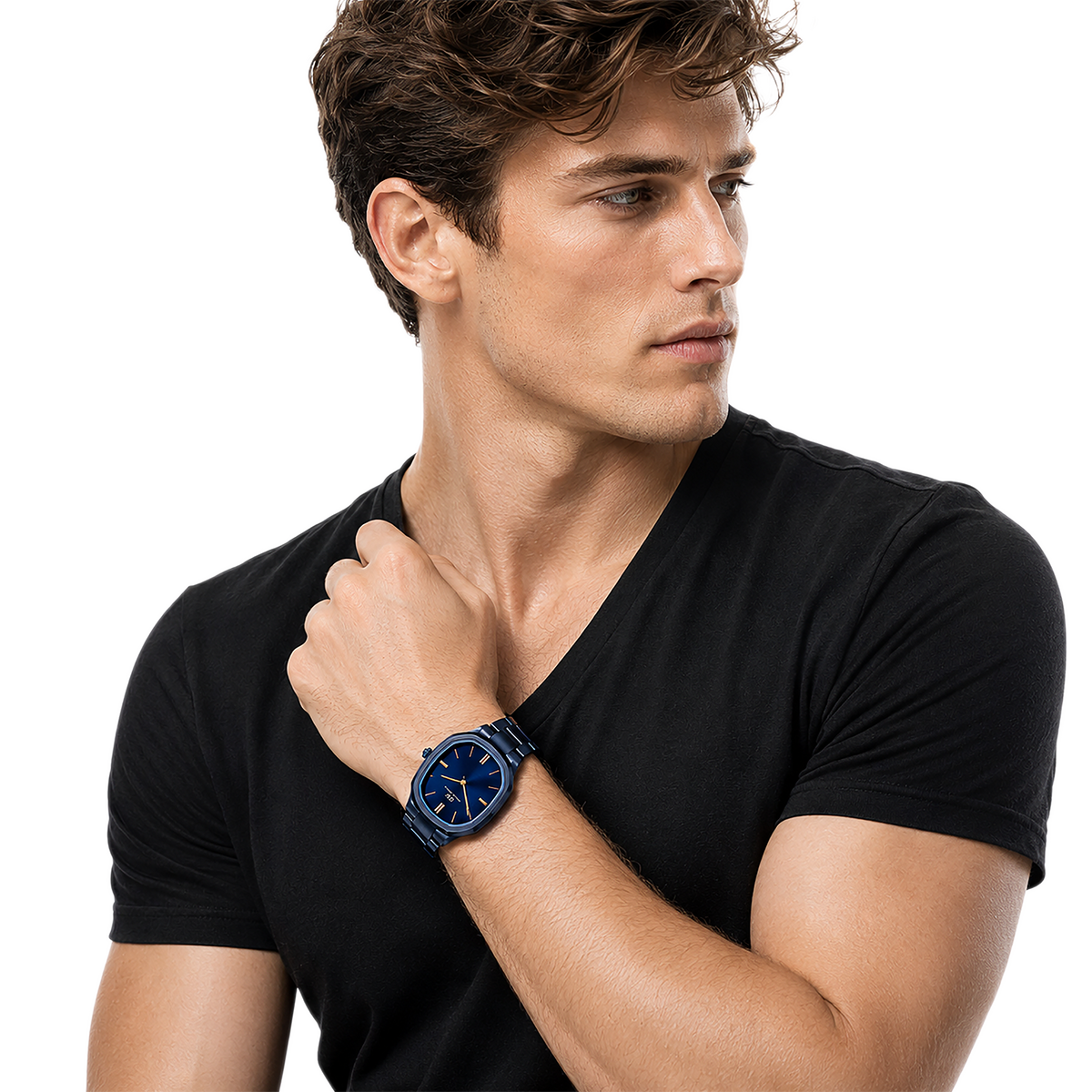 Octagonal Analog Blue