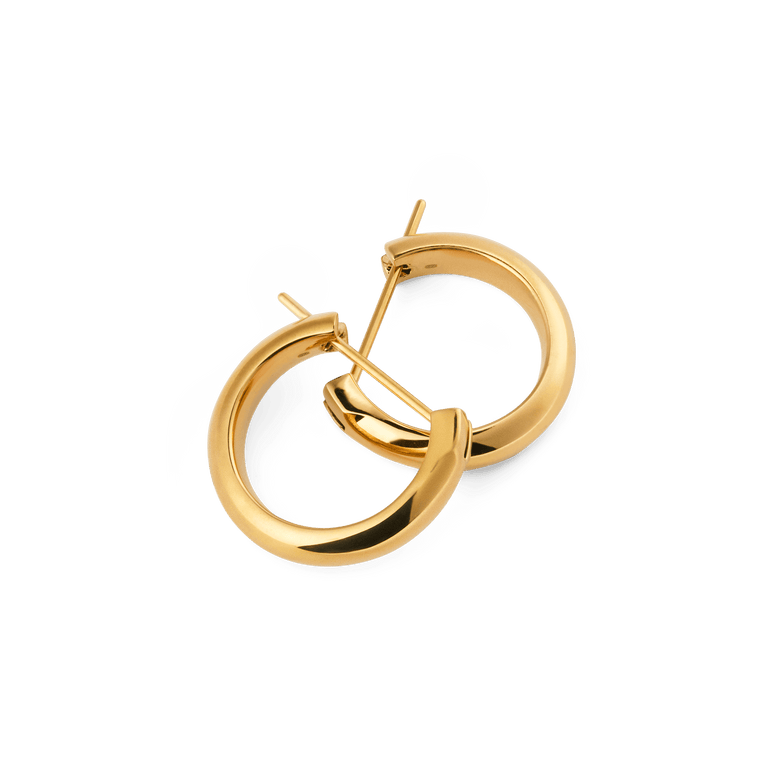 Arch Earrings Gold 12mm