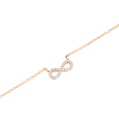 Mirelle Infinity Necklace Rose Gold
