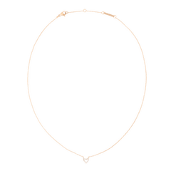 Mirelle Heart Necklace Rose Gold