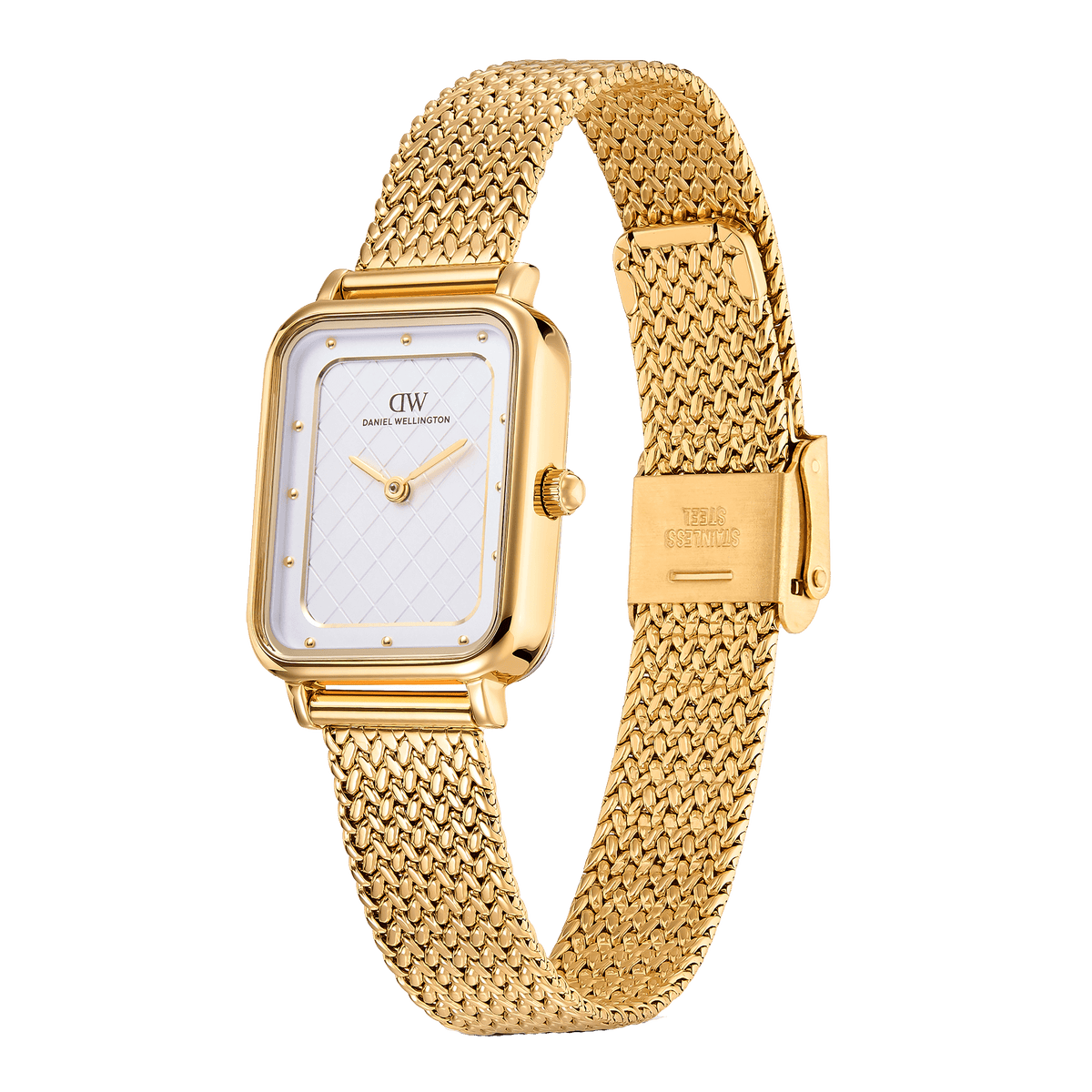 Square Analog Braided Gold