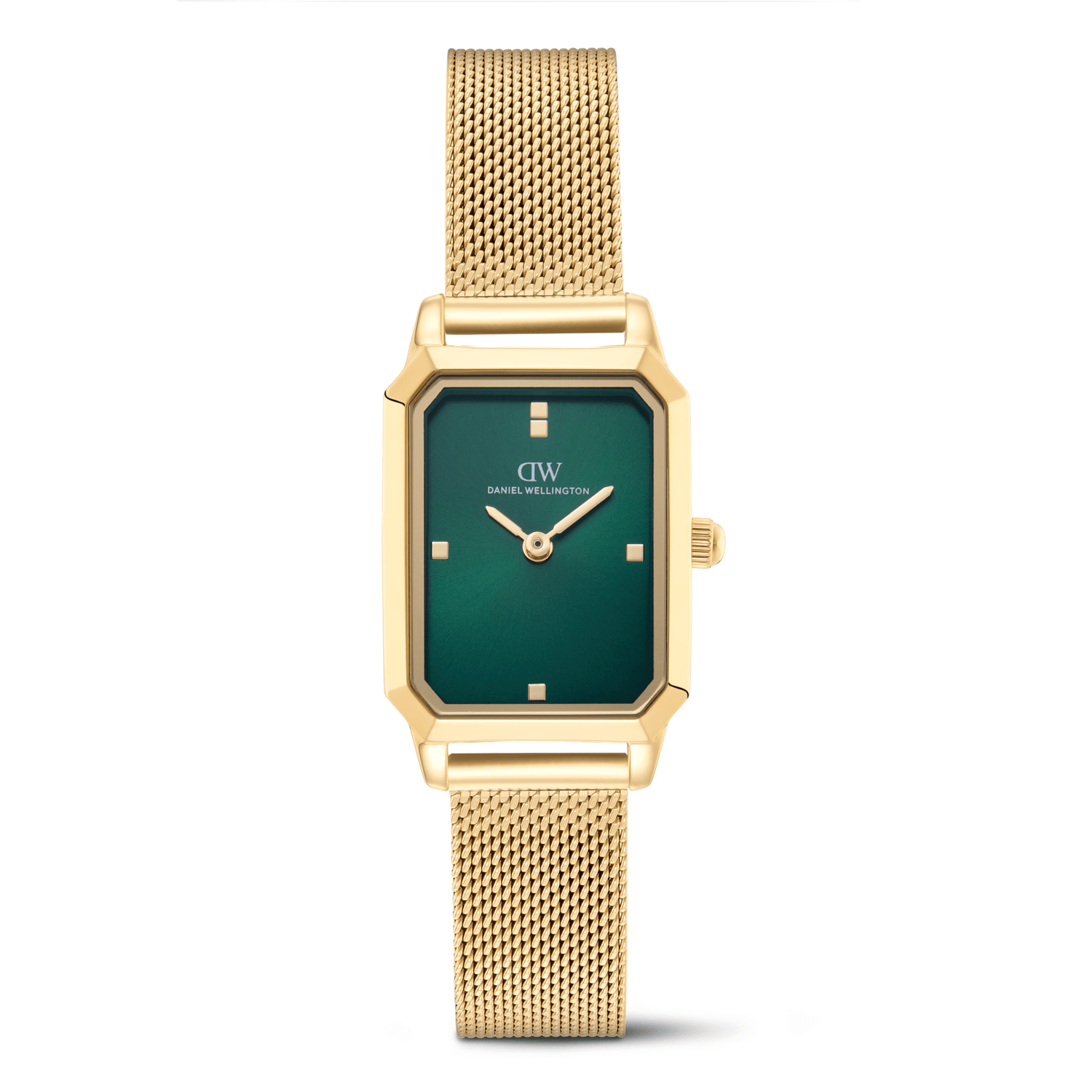 Octagonal Analog Emerald Gold