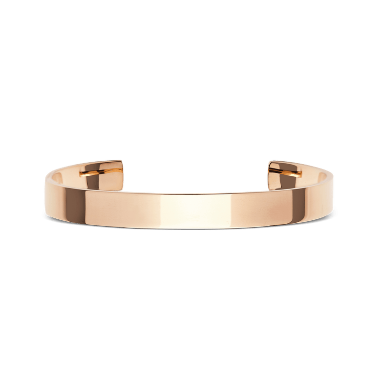 Line Cuff Polished Rose Gold