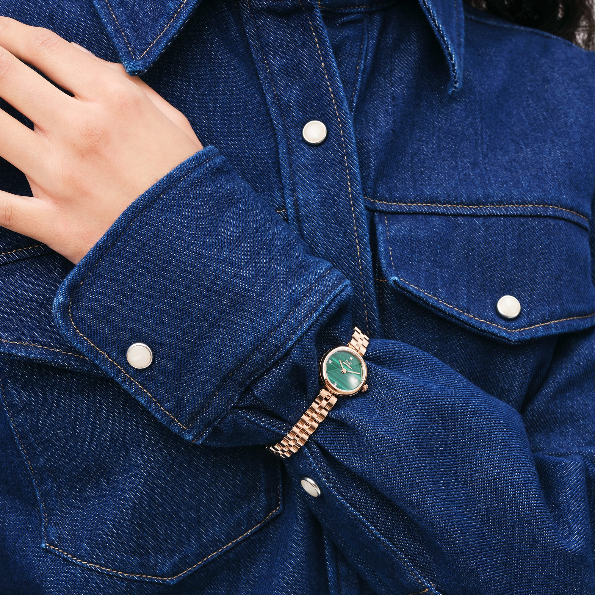Elan Lumine Malachite Rose Gold | DW