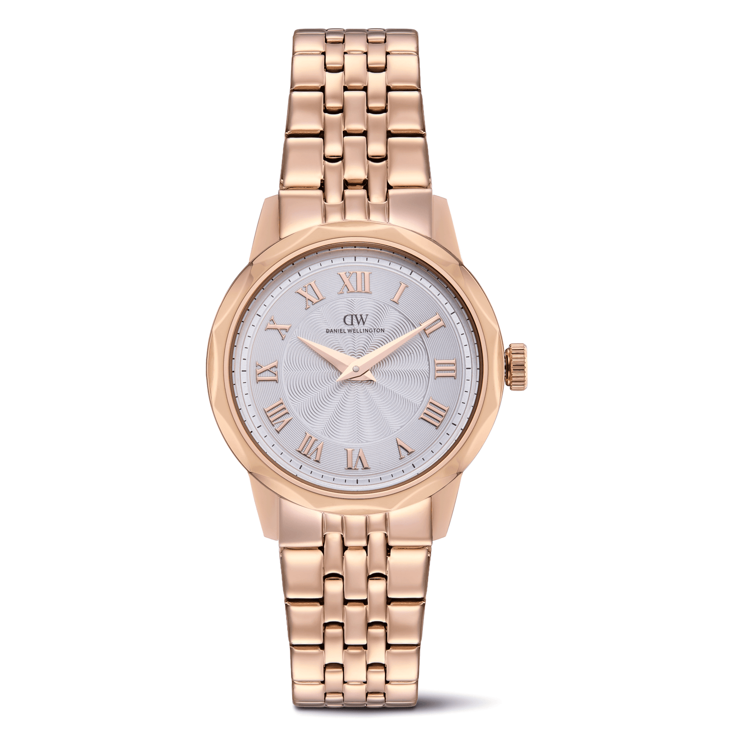 Round Analog Guilloché Rose Gold