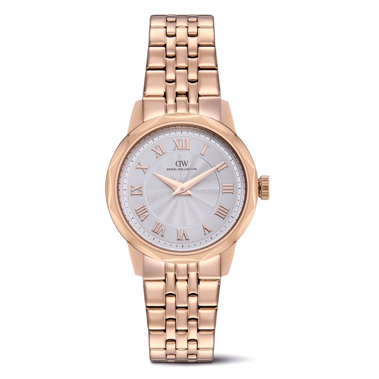 Round Analog Guilloché Rose Gold